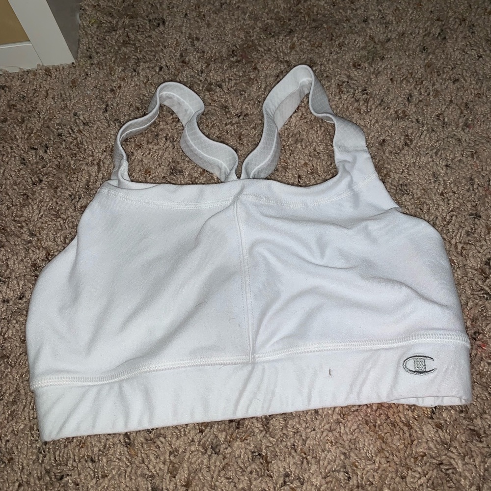 White champion sports bra
